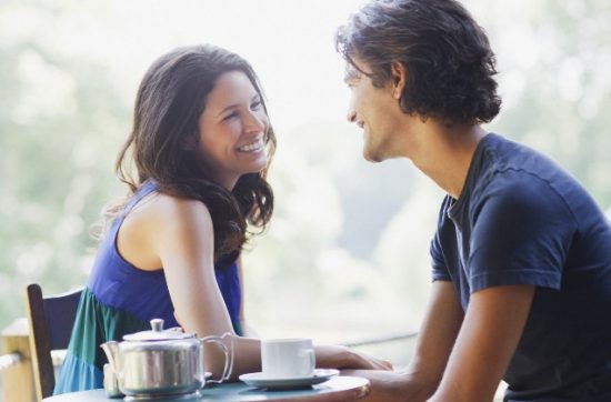 Image of a talking couple