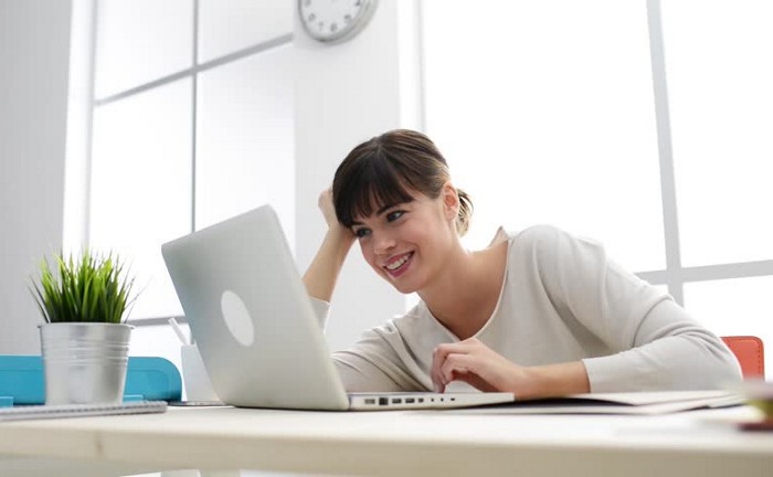 Image of woman with laptop